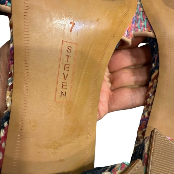 STEVEN NEW YORK Blythe Sandal Multicolor Woven Slide Sandals - Picture 10 of 11